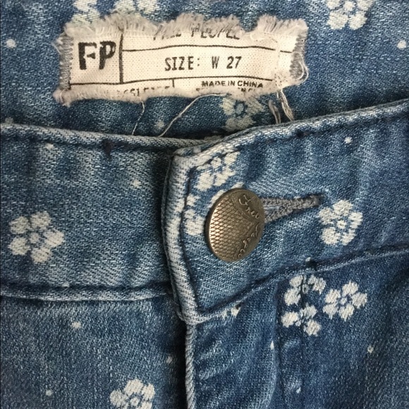 Free People floral print skinny jeans - Picture 3 of 4